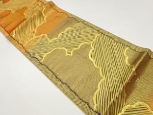 雲取り模様織出し袋帯